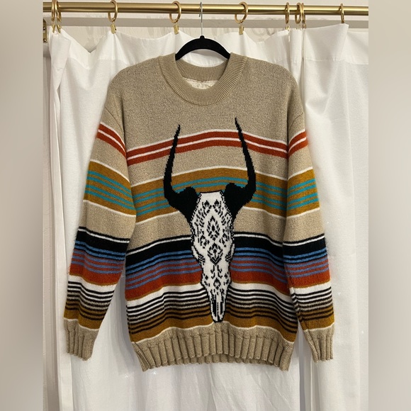 JENS PIRATE BOOTY Skull Desert Queen Sweater Size M / L - Picture 4 of 6